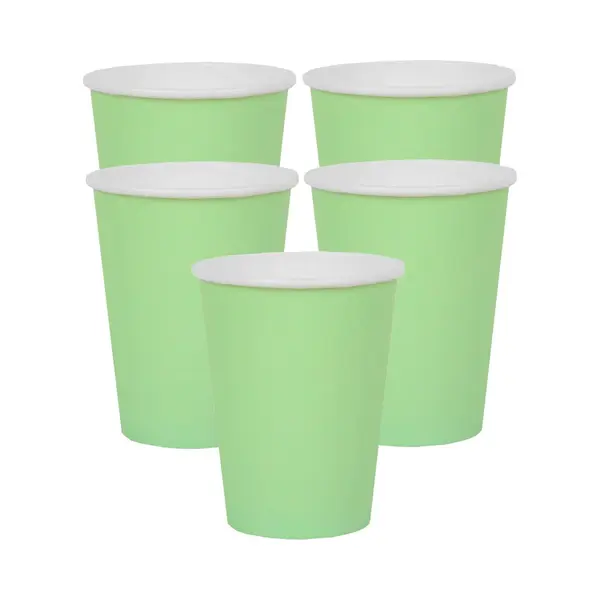 Santex Feest/verjaardag Bekertjes - 30x Stuks - Karton - Mintgroen - 270 Ml thumbnail