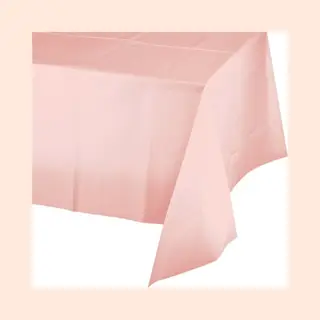 Haza Tafelkleed/tafellaken - Babyshower/geboorte Meisje - Lichtroze - Kunststof - 274 X 137 Cm