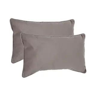 Atmosphera Bank/sierkussens Sophia - 2x Stuks - 30 X 50 Cm - Polyester Met Rits
