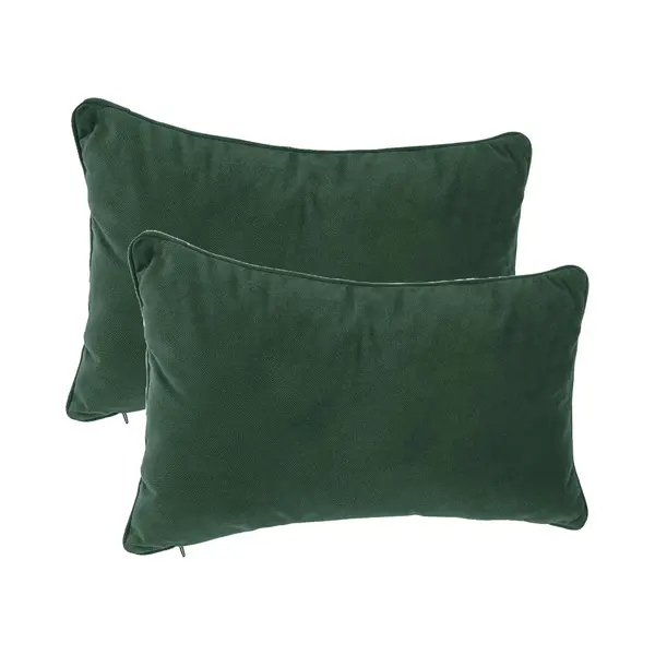Atmosphera Bank/sierkussens Sophia - 2x Stuks - 30 X 50 Cm - Polyester Met Rits thumbnail