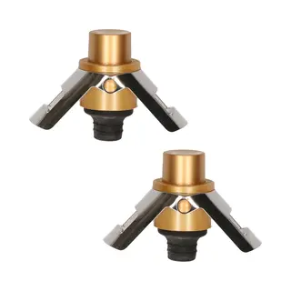 Svenska Living Champagnefles Stopper/afsluiter - 2x - 4 Cm - Flesafsluiter