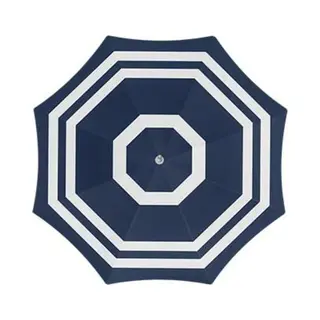 Gebro Parasol - Blauw/wit - D160 Cm - Uv-bescherming - Incl. Draagtas