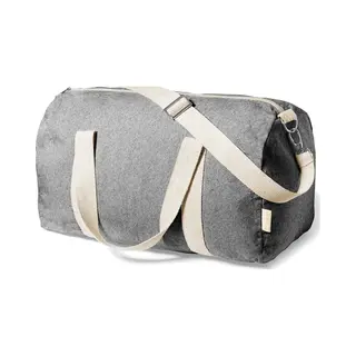 Reistas/weekendtas/sporttas Model Nature - 49 X 26 X 24 Cm - Retro Zwart/naturel