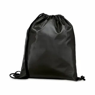 Gymtas/lunchtas/zwemtas Met Rijgkoord - Voor Kinderen - Zwart - 35 X 41 Cm - Rugtas