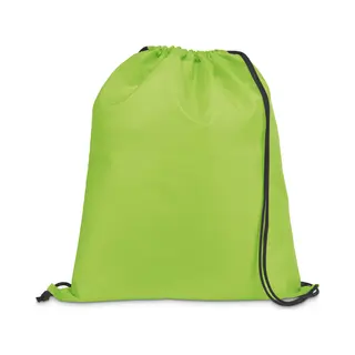 Gymtas/lunchtas/zwemtas Met Rijgkoord - Voor Kinderen - Lime Groen - 35 X 41 Cm - Rugtas