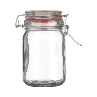 Urban Living Voorraadpot/bewaarpot - 250 Ml - Glas - Met Beugelsluiting - D7 X H12 Cm