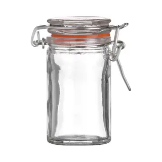 Urban Living Voorraadpotje/kruidenpotje - Mini - 70 Ml - Glas - Met Beugelsluiting