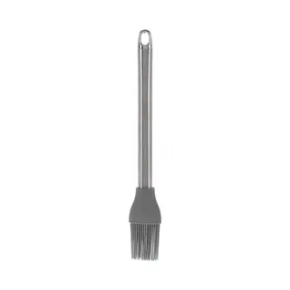 La Cucina Bakkwast - Zilver/antraciet - Rvs/Siliconen - 26 Cm - Keukengerei