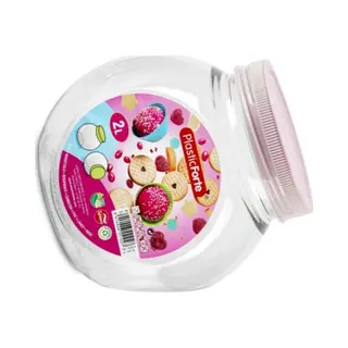 Plasticforte Forte Plastics Snoeppot/voorraadpot - 2L - Oud Roze - Kunststof - D12 X H17 Cm