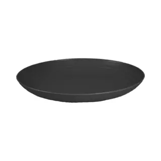 PlasticForte Rond Bord/camping Bord - D22 Cm - Zwart - Kunststof