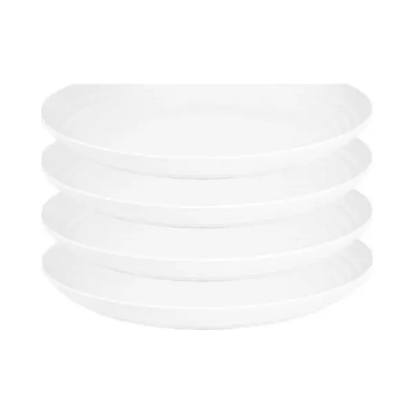 PlasticForte Rond Bord/camping Bord - 4x - D22 Cm - Ivoor Wit - Kunststof thumbnail