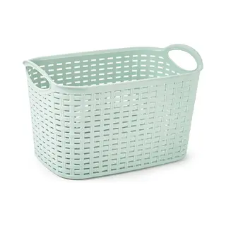 Plasticforte Opbergmand/kastmandje - 6, 4 Liter - Mintgroen - Kunststof - 19 X 29 X 18 Cm