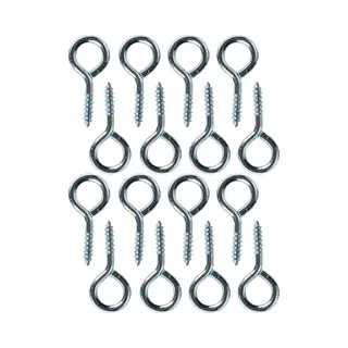 Deltafix Schroefogen - 32x - Verzinkt Metaal - 12 X 4 Mm - Ijzerwaren Bevestigsmaterialen