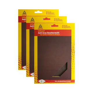 Deltafix Anti-krasvilt - 3x A4 Knipvel - Bruin - 210 X 297 Mm - Rechthoek - Zelfklevend - Beschermvilt
