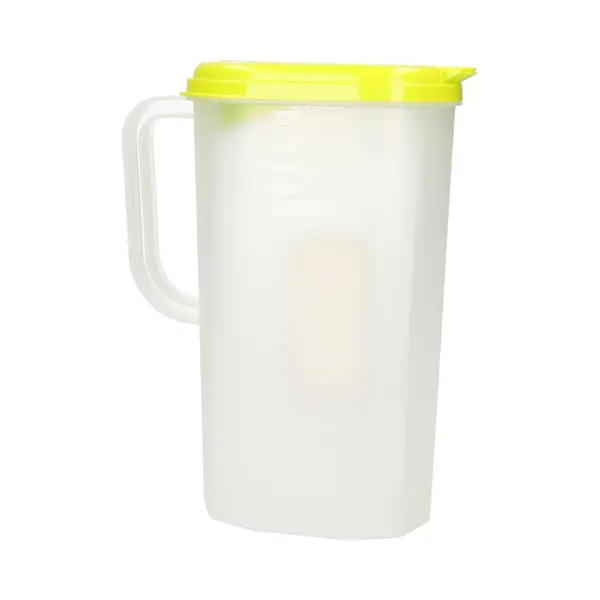 Plasticforte Waterkan Met Deksel - 2 Liter - Limegroen/ Transparant - Kunststof - Smalle Schenkkan Die In De Koelkastdeur Past thumbnail