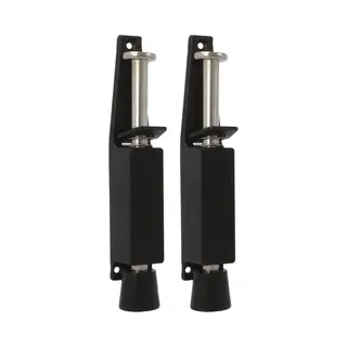 Amig Deurvastzetter / Deurvergrendeling - 2x - 165 X 30mm - 45mm Slag - Voetbediening - Zwart
