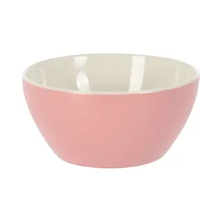 Excellent Houseware Soepkommen/serveer Schaaltjes - Acapulco - Porselein - D14 X H6.5 Cm - Lichtroze - Stapelbaar