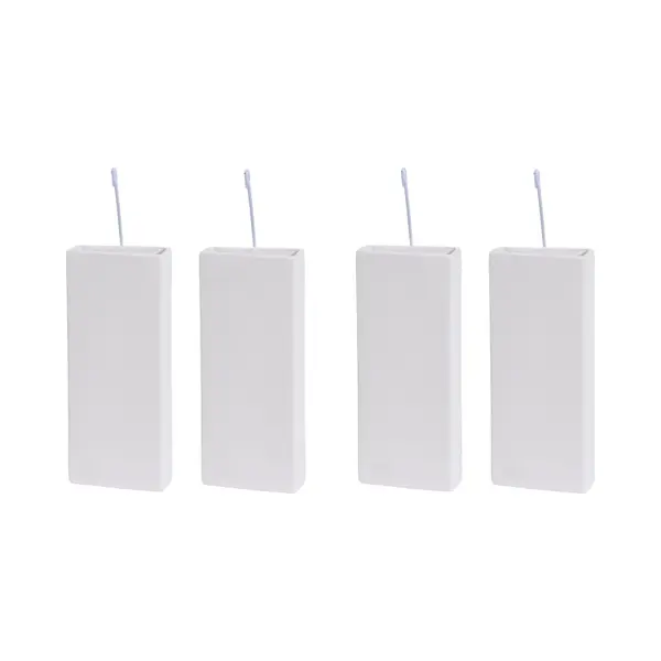 Bellatio Design Waterverdamper Radiator - 4x - Dolomiet - Wit - 8x20 Cm - Luchtbevochtiger Radiator - Verdampingsbakje thumbnail