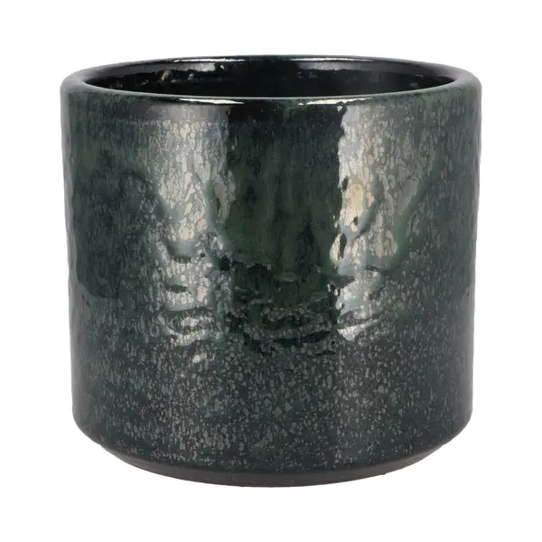 Dk Design Bloempot Model Green Glaze - Groen - D18 X H20 Cm - Glanzend thumbnail