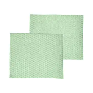 Afwas Afdruipmat/droogmat Keuken - 2x - Absorberend- Microvezel - Groen Blad - 40 X 48 Cm - Opvouwbaar