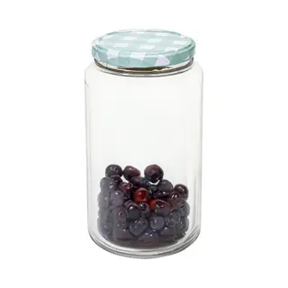 Hega Hogar Weckpot/voorraadpot Classico - 1500 Ml - Kunststof - Draaideksel - Groen - D10 X H19 Cm