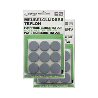 Benson Meubelvilt - 2x - 18 Delig - Stoelpoten - Kunststof - Grijs - Meubelbeschermers
