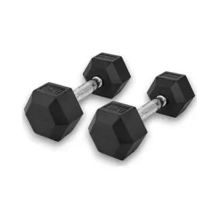 Kraken 2x 5 Kg (=10KG) Hexagon Dumbbell Set | Stabiele Zeshoekige Vorm | Duurzaam En Comfortabel | Veelzijdig En Betrouwbaar Voor Krachttraining |
