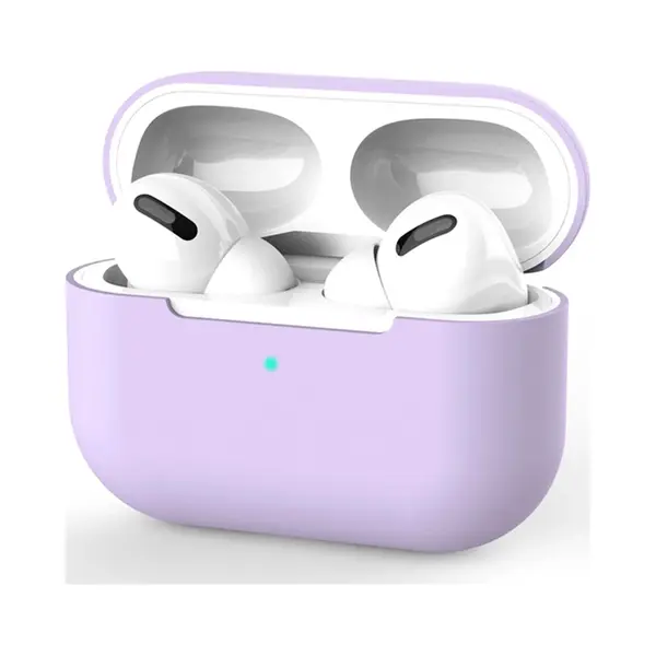 Gmedia AirPods Hoesje Geschikt Voor Apple AirPods 4 – Lavendel - Siliconen Beschermende Case thumbnail