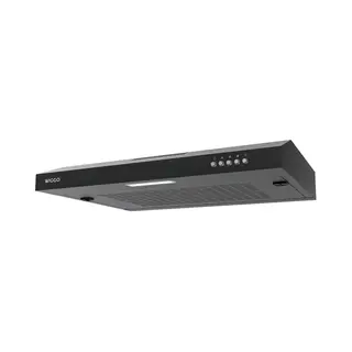 Wiggo We-C630V(B) afzuigkap Onderbouw Zwart 190 m³/uur