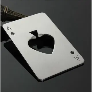 Finnacle - De Ultieme Drankaccessoire, Bieropener Schoppen Aas - Ace Of Spades Speelkaart Opener
