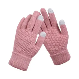 Finnacle - De Perfecte Winteraccessoire, Gebreide Handschoenen | Touchscreen | One Size | Warm En Stijlvol Licht Roze!