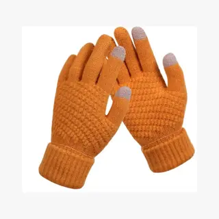 Finnacle - De Perfecte Winteraccessoire, Gebreide Handschoenen | Touchscreen | One Size | Warm En Stijlvol Oker Geel!