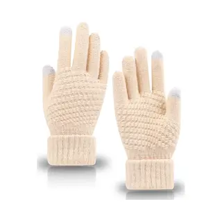 Finnacle - De Perfecte Winteraccessoire, Gebreide Handschoenen | Touchscreen | One Size | Warm En Stijlvol Beige!
