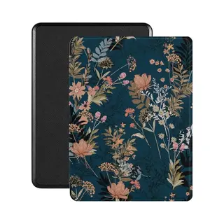 Lunso - Geschikt Voor Kobo Glo / Glo Hd / Touch 2.0 (6 Inch) - Vegan Saffiano Leren Sleepcover Hoes - Urban Park