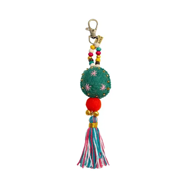 Return To Sender Sleutelhanger Rond Van Vilt Groen Rood - 19 Cm thumbnail