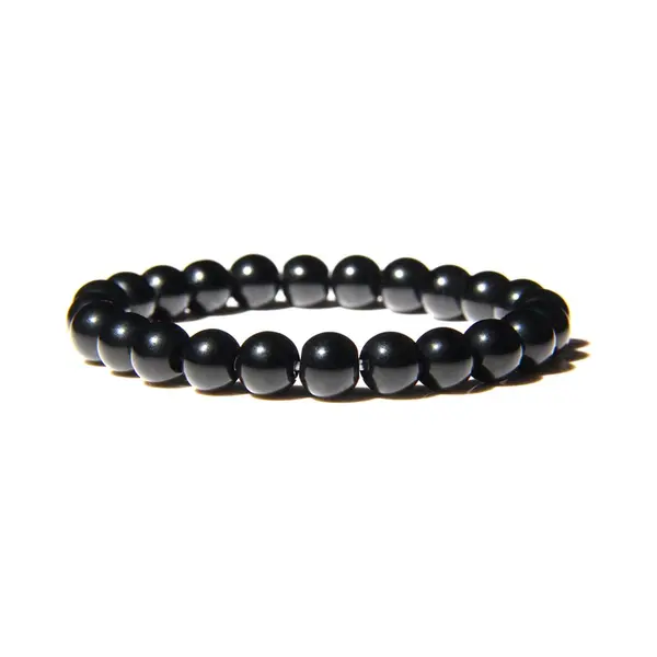 Bixorp Gems Obsidiaan Edelsteen Armband 8mm - Edelstenen Kralenarmband - Spiritueel Cadeau - 18cm thumbnail