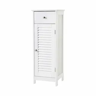 Hoppa! - Smalle Kast Met Lade En Deur - Wit - Mdf