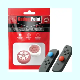 Gadgetpoint - Thumb Grips Voor Nintendo Switch Joy-Con Controllers - Gaming Thumbgrips - Performance Anti-Slip Thumbsticks - Bescherming Accessoires -