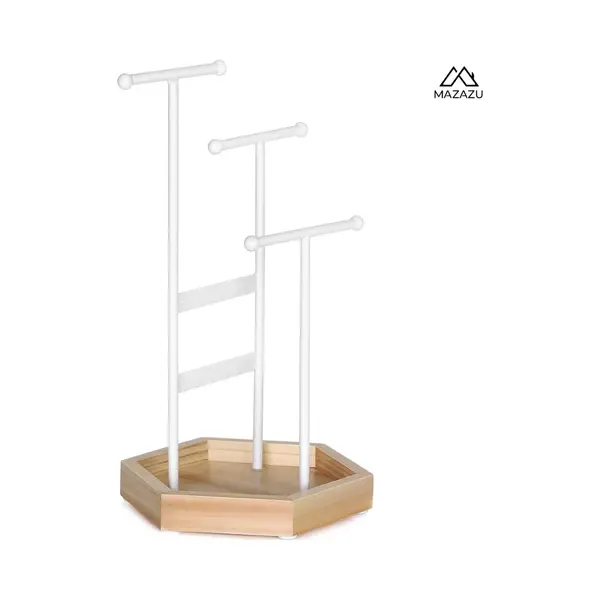Mazazu Mira Home - Juwelen Hanger - Opberger - Wit - Ijzer - 18x20, 5x36 thumbnail