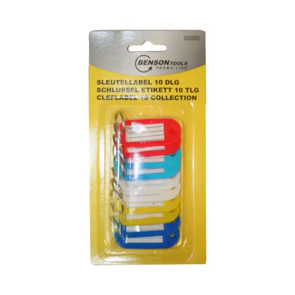 Sleutellabels - Benson - 10 Stuks - 5cm X 2, 5cm - Gratis Verzonden thumbnail