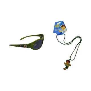 Nickelodeon - Go Diego Go - Zonnebril - Halsketting - Verkleed Set - Rollenspel - Cadeau Set.