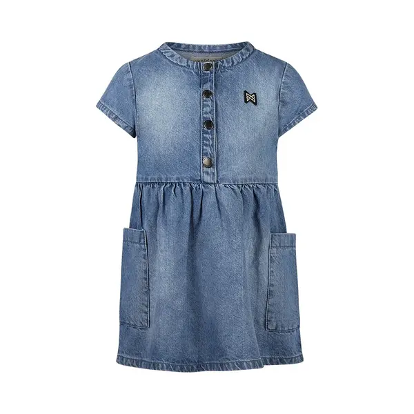 Koko Noko Meisjes Jurk - Blue Jeans thumbnail