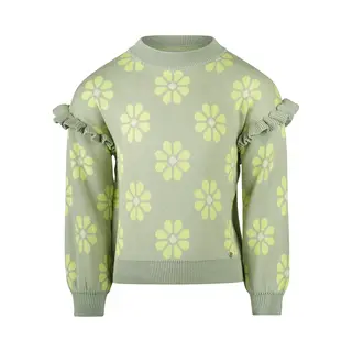 Koko Noko Meisjes Trui - Faded Green