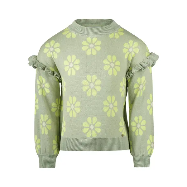 Koko Noko Meisjes Trui - Faded Green thumbnail