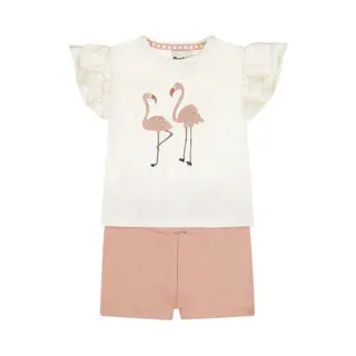 Dirkje Meisjes Kledingset - Off-white - Maat 104