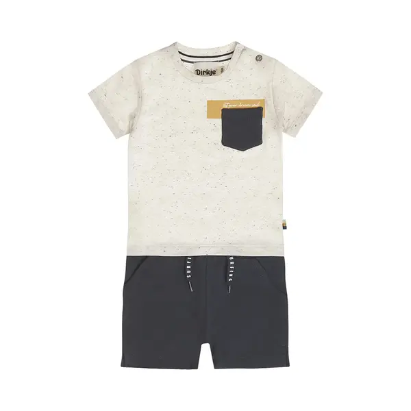 Dirkje Jongens Kledingset - Off White thumbnail