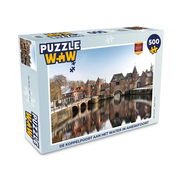 PuzzleWow Puzzel De Koppelpoort Aan Het Water In Amersfoort - Legpuzzel - Puzzel 500 Stukjes thumbnail
