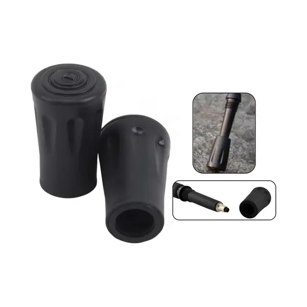 Pd® - Wandelstok Reservedoppen Nordic Walking Stick 2 Stuks - Nordic Walking Stokdop – Wandelstok Dop – Eindstop – Nordic Walking Stokken thumbnail
