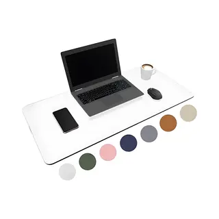 Wurk Professional Schreibtischunterlage Transparent - Schreibtisch-Organizer - Inklusive Kabelclip - 90x45