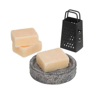 Comforder 3 Amberblokjes Kaneel - Geurblokjes Set Met Schaaltje, Rasp En Geurzakje - Giftset